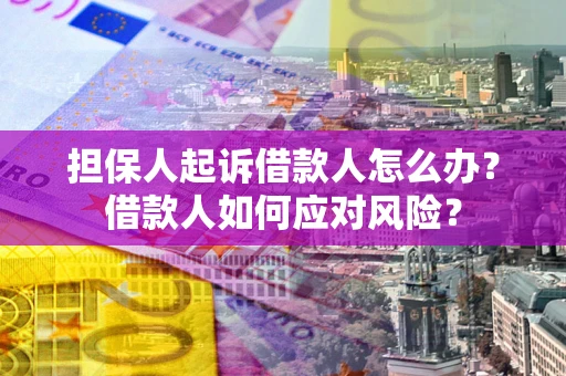 北京担保人起诉借款人怎么办？借款人如何应对风险？